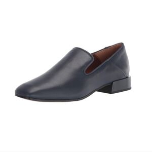 Franco Sarto Navy Leather Loafers